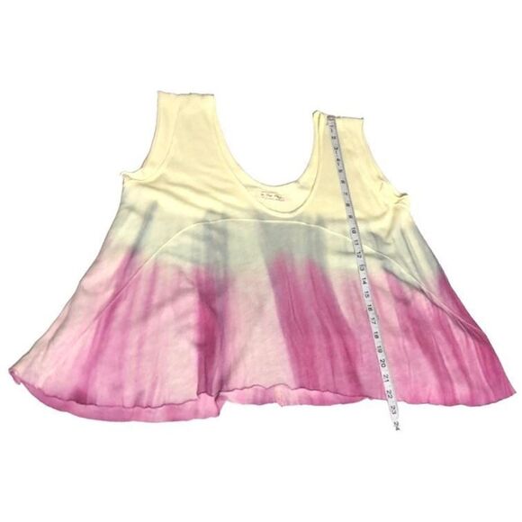 We the Free People Paradise Dip Dye in Raspberry Top Ombré T-Shirt Size Small - Picture 5 of 7
